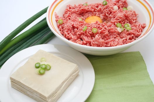 preparing asian food