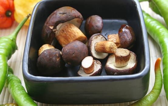 fresh mushrooms