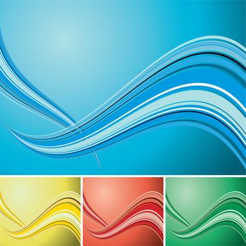 Light colored wave designed background with copy space