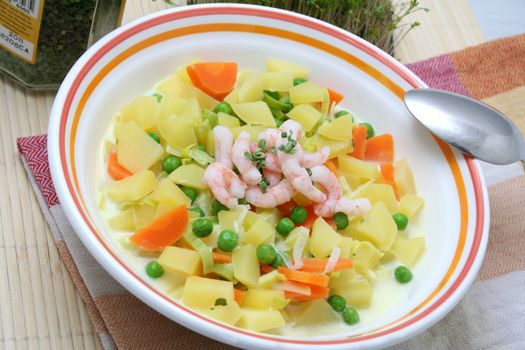fresh stew of potatoes