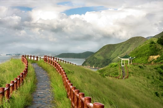 Hiking path in mountains 