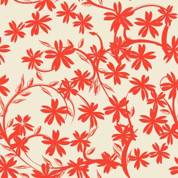 seamless floral background pattern.
