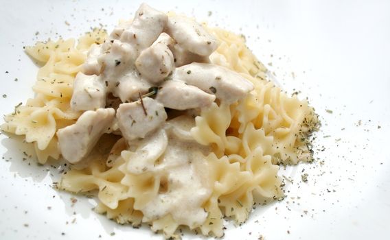 pasta and meat