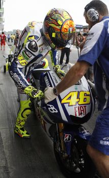 Valentino Rossi at the Masaryk circuit arrived fifth on Sunday,15th August, in Brno, Czech republic. He announced the change of the Yamaha team for Ducati.