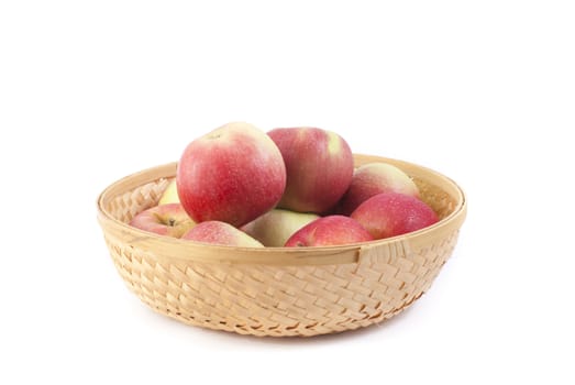 apples are in a basket