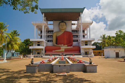 Weherahena buddhist temple in Matara, Srilanka.