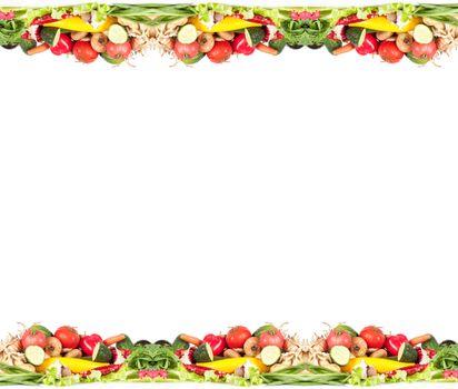 Shot of group of vegetables in studio