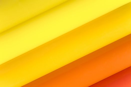 Color stripes changing diagonally from yellow, into orange and into red.