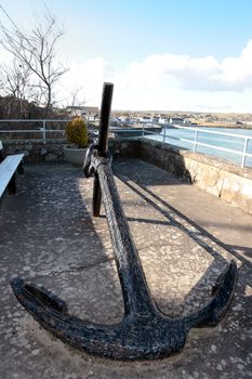 ship anchor on display in ardmore county waterford ireland