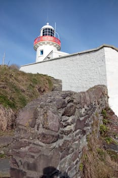 lighthouse on the rocks in youghal county cork ireland