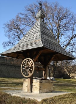 Vintage Water Well In A Village