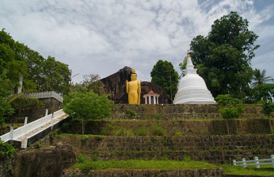 Buddha temple near Galle, Srilanka.