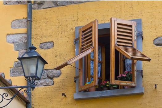 Opened window in Tuscany / Italy