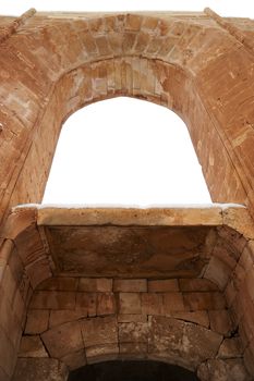 Entrance to the inner courtyard of Ishak Pasha Palace. It is an 18th century complex located near Mount Ararat in the Dogubayazit district of Agri province of Turkey.