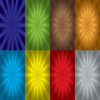Colourful bright background with exploding abstract design