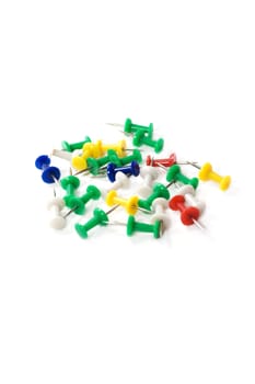 Disposit office needle insulated on white background