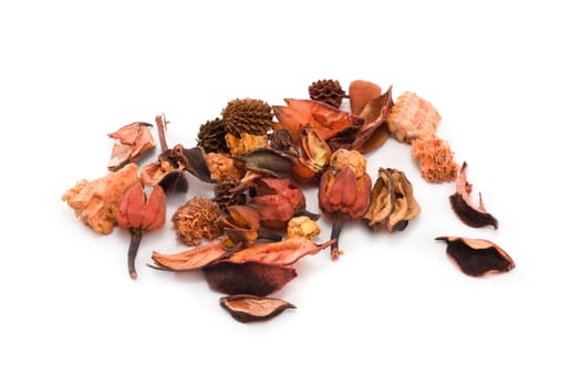 Dried fruits, disposit, insulated on white background