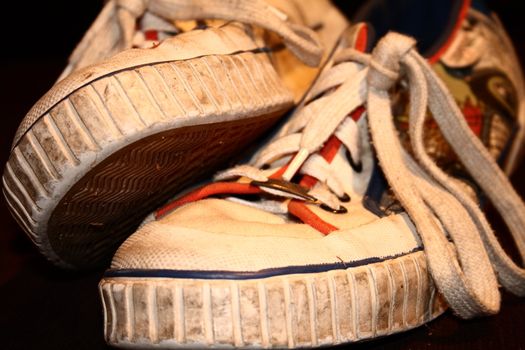 My well worn sneakers that I love.