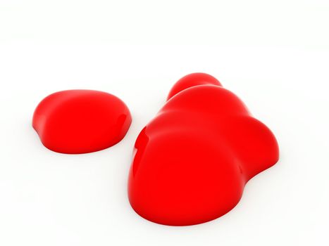 Drops of blood for medical or Halloween concepts.