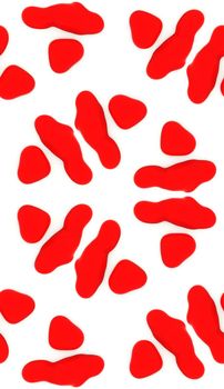 Seamless pattern of blood drops.