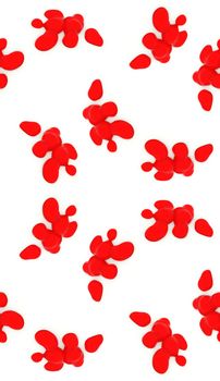 Seamless pattern of blood drops.