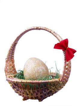 Basket with easter egg