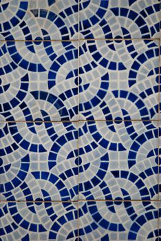 Detail of Portuguese glazed tiles.