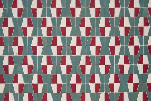 Detail of Portuguese glazed tiles.