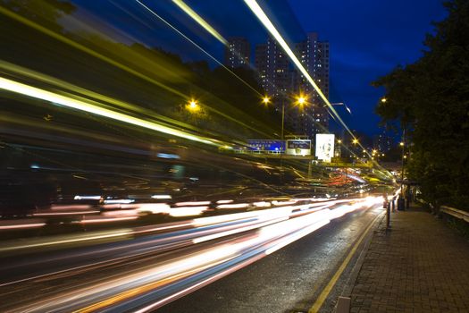 traffic night