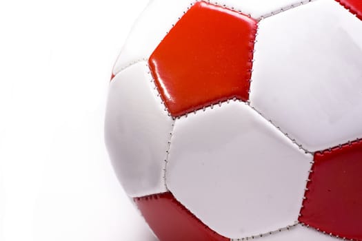 red and white Football cutout 