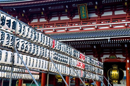 details in a japanese shrine in Kyoto japan