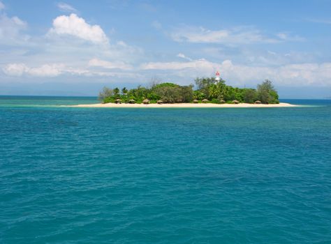 View of the secluded Low Isles in tropical Queensland, Australia.