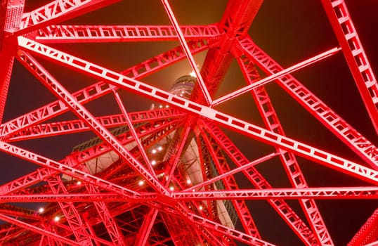 A comunications and observation tower located in Tokyo Japan