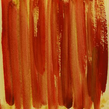 red and yellow watercolor background hand pianted with vertical brush strokes