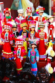 Vietnamese puppets and toys - Hanoi - Vietnam.