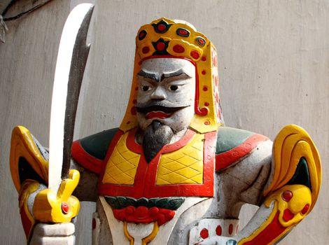 close up image of toy warrior 