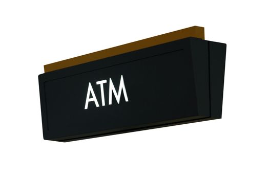 A isolation of a nice ATM sign