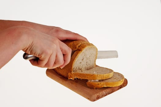 Bread isolated on a white background