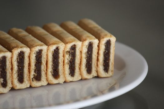 Close up of Fig Cookies.