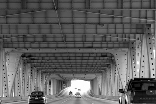 Steel bridge over I-5