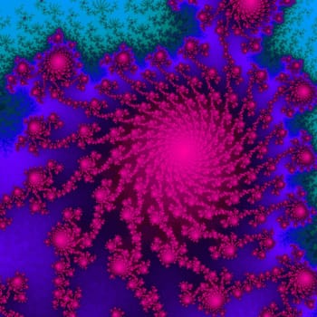 Abstract fractal illustration useful as a background