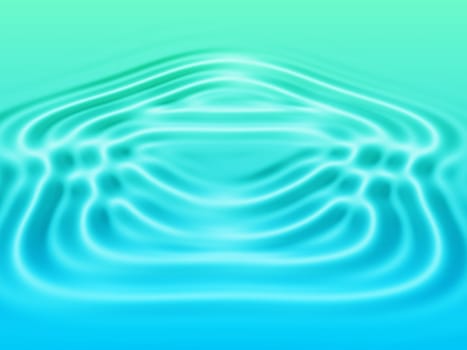 House shaped rippled water waves illustration background