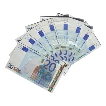 Euro bank notes money (European Union currency)