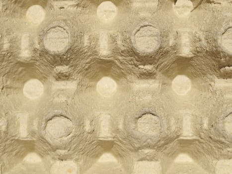 Detail of protective egg carton