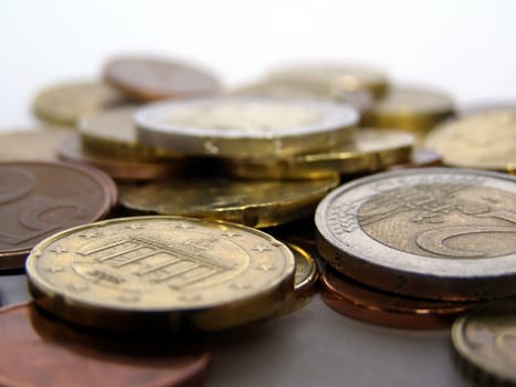 Background of Euro coins money (European currency)