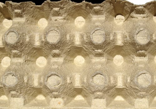 Detail of protective egg carton