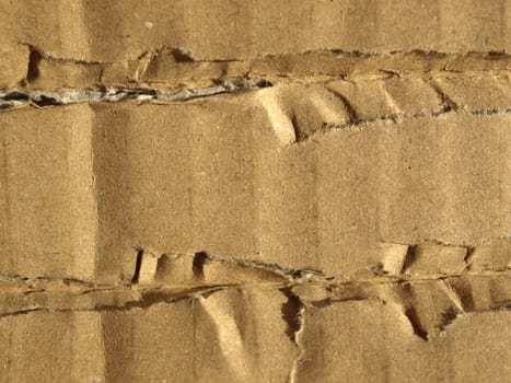 Brown corrugated cardboard sheet background