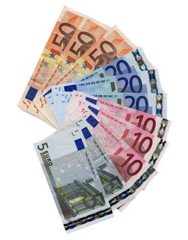 Euro bank notes money (European Union currency)