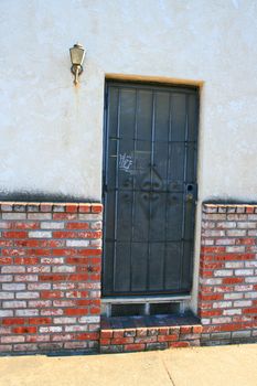 Close up of an entrance of a building.
