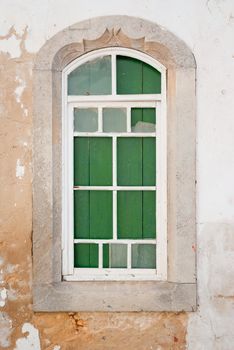 Very old wooden window.